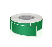 Green Rectangle Stickers 7.6 x 2.5 CM Colour Code Labels Vinyl Stickers Roll Self-Adhesive Waterproof Removable of 500 pcs