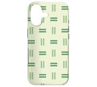 Green Rectangle Vertical Lines Geometric Pattern Case for iPhone 17