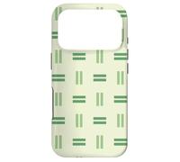 Green Rectangle Vertical Lines Geometric Pattern Case for iPhone 17 Pro