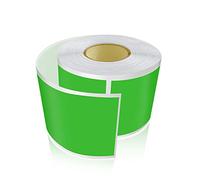 Green Rectangular Stickers 7.6 x 5 cm Colour Code Labels Vinyl Name Tags Sticker Waterproof Removable Roll of 300