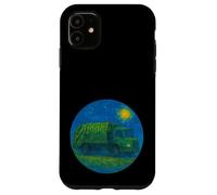 Green Recycle Trash Truck - Van Gogh Starry Night Style Case for iPhone 11