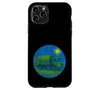 Green Recycle Trash Truck - Van Gogh Starry Night Style Case for iPhone 11 Pro