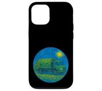 Green Recycle Trash Truck - Van Gogh Starry Night Style Case for iPhone 12/12 Pro