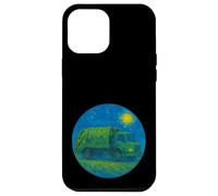 Green Recycle Trash Truck - Van Gogh Starry Night Style Case for iPhone 12 Pro Max