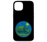 Green Recycle Trash Truck - Van Gogh Starry Night Style Case for iPhone 13