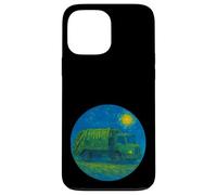 Green Recycle Trash Truck - Van Gogh Starry Night Style Case for iPhone 13 Pro Max