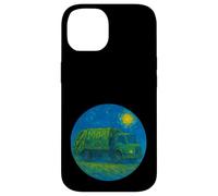 Green Recycle Trash Truck - Van Gogh Starry Night Style Case for iPhone 14