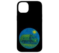 Green Recycle Trash Truck - Van Gogh Starry Night Style Case for iPhone 14 Plus