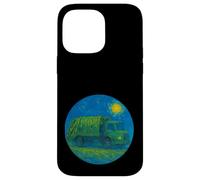 Green Recycle Trash Truck - Van Gogh Starry Night Style Case for iPhone 14 Pro Max