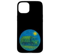 Green Recycle Trash Truck - Van Gogh Starry Night Style Case for iPhone 15 Plus