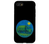 Green Recycle Trash Truck - Van Gogh Starry Night Style Case for iPhone SE (2020) / 7 / 8