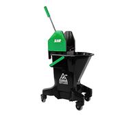 SYR Long Tall Sally Recycled Plastic Mop Bucket and Wringer 16Ltr Green