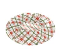 Green Red diamonding Plaid Pet Cat Bed Donut Cuddler fluffier Orthopedic Dog Bed for Pets Supplies Extra Small Size