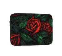 Green Red Rose Laptop Inner Bag 12 Inch Laptop Sleeve Case Briefcase Carrying Laptop Cover
