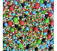 Green red yellow blue gold black bright neon lime Metallic Sprinkles for cupcake cookies pearls 100s 1000s decoration cake topper dad edible chocolate balls SUPER MARIO