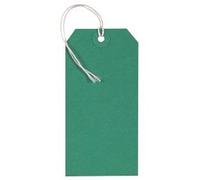 ZipLabs Luggage Tags Large Reinforced Strung Green 120 x 60 mm Pack of 250