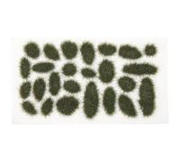 Green Resin Grass Tuft Model for Miniatures 25 Pieces Box