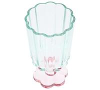 Green Retro Glass Water Goblet, Sturdy Base Vintage Wine Cup for Home | Smooth Surface, Easy Cleanup, Tall Design, Suitable for Water and White Wine, Table Settings, Festivals, Entertaining