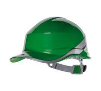 Green Reversible Short Peak Hard Hat - Baseball Diamond V - Delta Plus