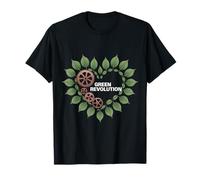 Green Revolution Gear Leaf Design T-Shirt
