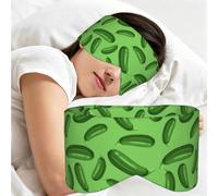Green Ripe Zucchini, Sleep Mask for Home Travel, Full Eye Covers Light Blocking Eye Mask Sleep Eye and Ear Muffs