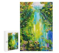 Green River, 1000 PCS Decorative Jigsaw for Grown-Ups, Mindful Gift for Adults, with A Decorative Finished Picture