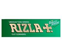 GREEN RIZLA REGULAR STANDARD CIGARETTE ROLLING PAPERS ORIGINAL (100)