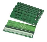 Green Rolling Papers - long rolling paper 110mm Kingsizeslim Rolling Papers With Tips, 25 Packs Tobacco Cigarette Tools, Gum Arabic, Slow Burning - 825 Leaves