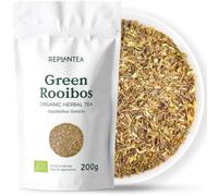 Green Rooibos Tea Loose Organic 200g (100 Cups) | Super Grade Green Rooibos Tea | Loose Leaf African Not Fermented Red Bush Tea REPLANTEA