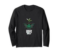 Green Roots Only Green Tea Eco Fresh Purity Vitality Zen Long Sleeve T-Shirt