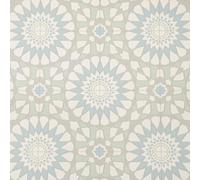 Green Rossette Tiles Magic Vinyl Flooring 2.8mm Thick Lino Roll Bathroom Kitchen (2m Wide x 3m Long)