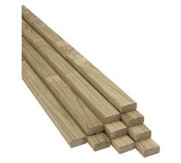 Green Rough Sawn Treated Timber Battens 25x50mm - 1.5 Metre, 2x1 Inch