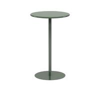Green Round Bar Table, Counter Bistro Pub Table with Metal Base, Circular Cocktail Dining Table for Kitchen & Living Room, Easy Assembly, 40x40x72cm