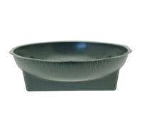 Green Round Florist Plastic Dish Bowl with a Square Base x 20