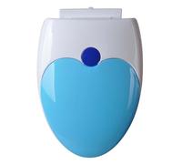 Green Round Toilet Seat with Builtin Potty Training Seat for Toddlers and Adults Ergonomic Slow Close Lid Cover Space Saving Design