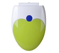Green Round Toilet Seat with Builtin Potty Training Seat for Toddlers and Adults Ergonomic Slow Close Lid Cover Space Saving Design