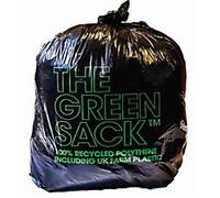 Green Sack Refuse Sack 10 L Black Plastic Pack of 200