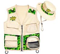 Green Safari Kidz Outdoor Explorer Vest and Hat Set