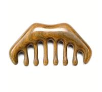 Green Sandalwood Wood Hair Comb, NTPHNB Thicken Wide Tooth Comb One Whole Piece No Static Hair Head Scalp Massage Wooden Comb, Detangling Hair Comb for Men and Women
