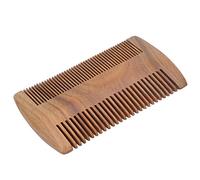 Green Sandalwood Wooden Hair Comb Wide Tooth Comb Anti Static Handmade Green Sandalwood for Long Hair Beard Detangling (10×5.7×1cm)