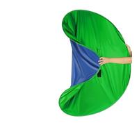 Green Screen Background 2-in-1 Green Blue Double-sided Screen Background Cloth Circular Foldable Photography Studio Backdrop With Storage Bag For Studio Photo Video Shooting(110cm)