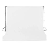 Green Screen Background Cotton Muslin Background Photography Backdrop Cloth Chromakey Green Screen For Photo Studio Video Live Broadcast For Live Streaming, Zoom Meeting(White,3.0 m X 6m)
