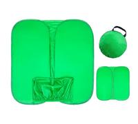 Green Screen for Photography: Foldable Reversible Fabric Backdrop, Wrinkle Resistant, Portable Storage | Broadcast in, Photo Shoot of Products or People Studio Vine