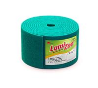 Green Scrubbing Pad Roll 19ft Economy Size Medium Duty Abrasive Scrub Sponge Scouring Pads 19ft x 6in x 0.3in (6m x 15cm x 8mm) Scrubby Tough Stains Cleaning Pans Dishes Stoves Bathroom Sinks Grills