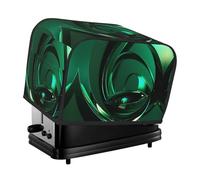 Green Sculpture Toaster Cover 2 Slice, Waterproof Bread Machine Covers with Pockets Universal Size Kitchen Small Appliance Cover with Handle, Dust and Fingerprint Protection