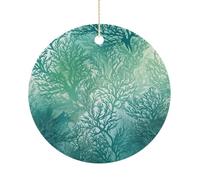 Green Sea Blue Seaweed Ornaments Christmas Ornament Double Sided Keepsake For Friends Souvenir Collection