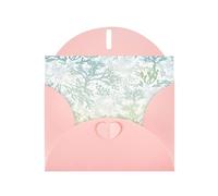 Green Sea Blue Seaweed Print Greeting Cards With Envelopes,Holiday,Birthday,Wedding,And All Occasions