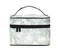 Green Sea Blue Seaweed Travel Makeup Bag - Elegant and Spacious Cosmetic Organizer for On-The-Go