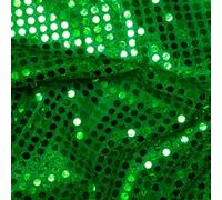 Green Sequin Jersey Shiny Sparkly Material Nylon Fabric Fancy Dress Metallic Per Metre by Accessories Attic Limited