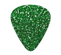 Green Sequin Sparkle,12 Pcs Guitar Pick,3 Different Thickness Plectrums for Acoustic Guitar Bass Ukulele (0.46mm 0.96mm 0.71mm)